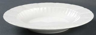 Ralph Lauren Spring Lace Large Rim Soup Bowl, Fine China Dinnerware   All White,
