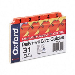 Oxford Laminated Index Card Guides