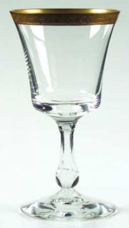 Fostoria Andover (6097,Gold Encrust) Wine Glass   Stem #6097          Gold Encru