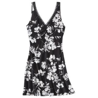 Gilligan & OMalley Womens Chemise   Black Floral S