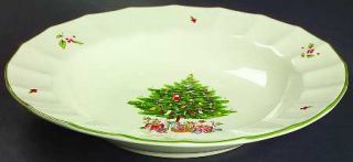 Studio Nova Holiday Season Rim Soup Bowl, Fine China Dinnerware   Christmas Tree