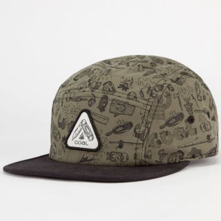 The Creeper Mens 5 Panel Hat Olive One Size For Men 230609531