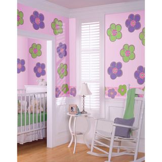 Wall Pops Poppy Green And Purple Dot Wall Decals