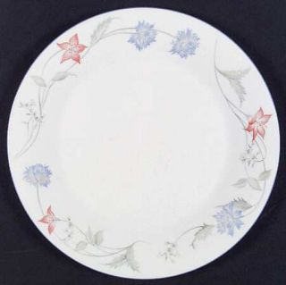 Royal Doulton Summer Carnival Dinner Plate, Fine China Dinnerware   Blue And Pea