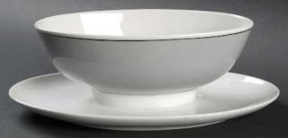 Easterling Majestic Gravy Boat with Attached Underplate, Fine China Dinnerware  