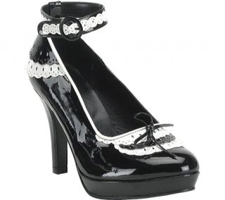 Womens Funtasma Maid 21   Black/White Patent Casual Shoes