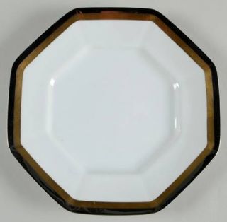 Fitz & Floyd Platine DOr (Octagonal) Salad Plate, Fine China Dinnerware   Octag