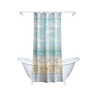India Ink Seaside Serenity Shower Curtain, Blue