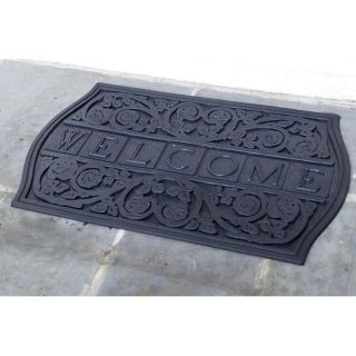 The Plaque Welcome Recycled Rubber Doormat
