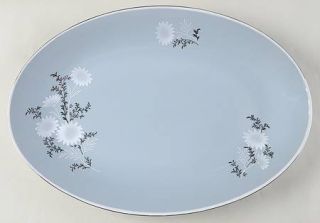 Regal (Japan) Starlite 14 Oval Serving Platter, Fine China Dinnerware   White F