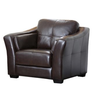 Abbyson Living Sydney Premium Leather Chair CI H040 BRN 1