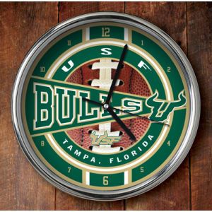 South Florida Bulls Chrome Clock