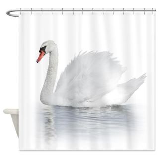  White Swan Shower Curtain  Use code FREECART at Checkout