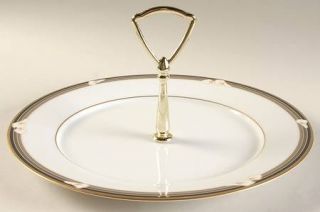 Noritake Ellington Round Serving Plate with Handle (Dinner Plate), Fine China Di