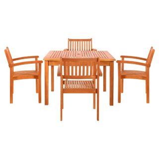 Hardwick Outdoor Patio Dining Set   Seats 4 Multicolor   V1401SET7