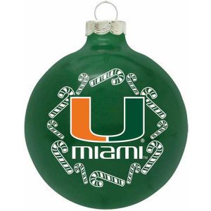 Miami Hurricanes Traditional Ornament Candy Cane