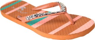 Womens Nomad Ray   Brown Stripe Thong Sandals