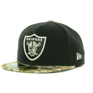 Oakland Raiders New Era NFL 2013 Youth Salute to Service Onfield 59FIFTY Cap