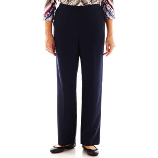 Alfred Dunner Sweet Temptations Pull On Pants, Navy, Womens