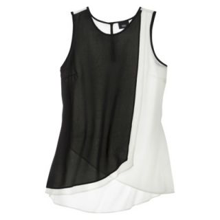 Mossimo Womens Colorblock High Low Tank   Sour Cream S(3 5)