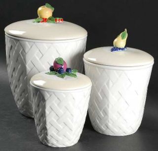 Lenox China Orchard In Bloom 3 Piece Canister Set (Box Set), Fine China Dinnerwa