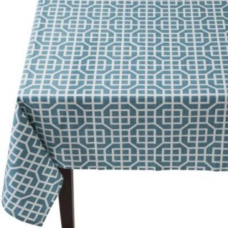Threshold Trellis Rectangle Tablecloth   Blue (60x104)