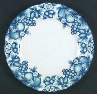 Nikko Plantation Dinner Plate, Fine China Dinnerware   Finetableware,Blue Fruit,