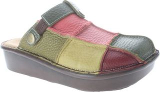 Womens Spring Step Checkers   Olive Multi Leather Casual Shoes