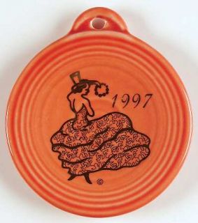 Homer Laughlin  Fiesta Persimmon (Newer) Ornament, Fine China Dinnerware   Persi