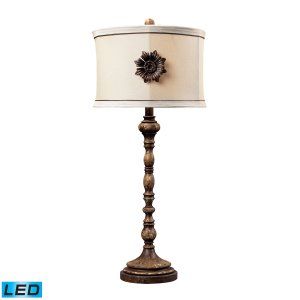 Dimond Lighting DMD 93 10018 LED Ponca Metal Decor Accented Shade Table Lamp LED