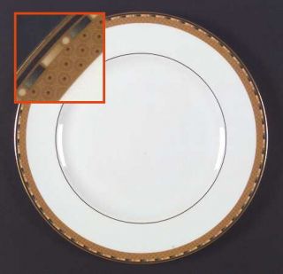 Wedgwood Persia (Newer, 1997) Accent Dinner Plate, Fine China Dinnerware   Rust