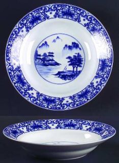 China(Made In China) Canton Blue Coupe Soup Bowl, Fine China Dinnerware   Blue S