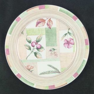 Sango Garden Cafe Dinner Plate, Fine China Dinnerware   Multimotif Floral&Leaves