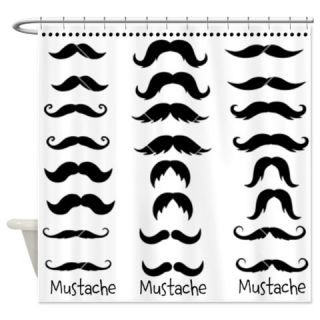  Funny Mustache Shower Curtain  Use code FREECART at Checkout