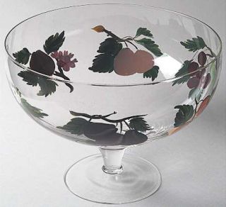 Portmeirion Pomona Hand Painted Glass Comport, Fine China Dinnerware   Fruit And