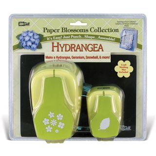 Paper Blossoms Punch Set/2 With Molding Mat hydrangea