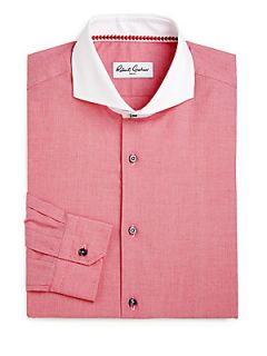 Robert Graham Contrast Collar Button Down Shirt   Red