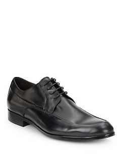 Leather Lace Up Shoes   Black