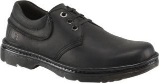 Mens Dr. Martens Hampshire 3 Eye Plain Toe Shoe   Black Polished Wyoming Lace U