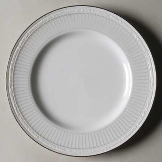 Noritake Sheridan Platinum Salad Plate, Fine China Dinnerware   White Scapes,Col