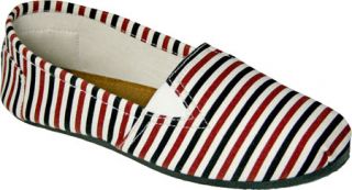 Womens Dawgs Kaymann Slip On Shoe   Multicolored Stripes Casual Shoes