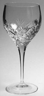 Royal Doulton Arden Water Goblet   Cut Fans & Criss Cross, No Trim