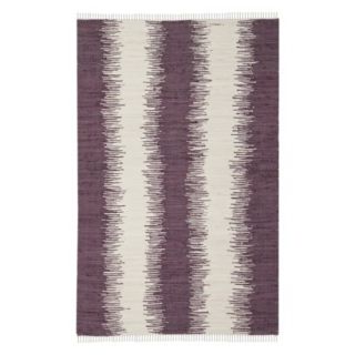 Safavieh Flatweave Ikat Stripe Area Rug   Purple (5x8)