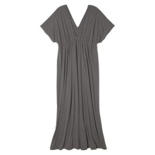 Merona Womens Plus Size Short Sleeve Maxi Dress   Heather Gray 4