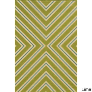 Indoor/ Outdoor Geometric Polypropylene Rug (37 X 56)