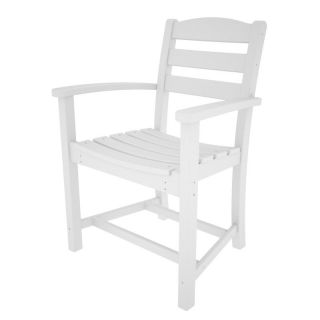 POLYWOOD La Casa Cafe Recycled Plastic Dining Arm Chair   TD200BL