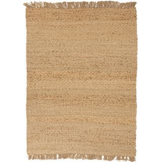 Handmade Naturals Casual Solid pattern Brown Rug (26 X 4)