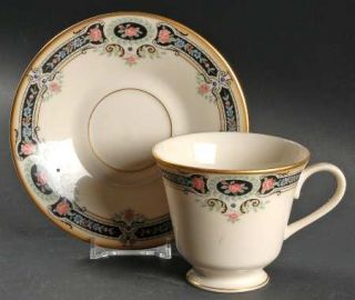Lenox China Kent Gardens Footed Cup & Saucer Set, Fine China Dinnerware   Cosmop