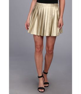 MINKPINK Romy Michelle Pleated Skirt Womens Skirt (Gold)