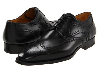 Magnanni Sergio Mens Lace Up Wing Tip Shoes (Black)
